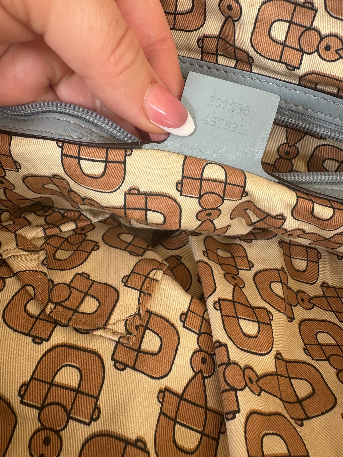 Gucci GG Canvas Boston Bag – Light Blue