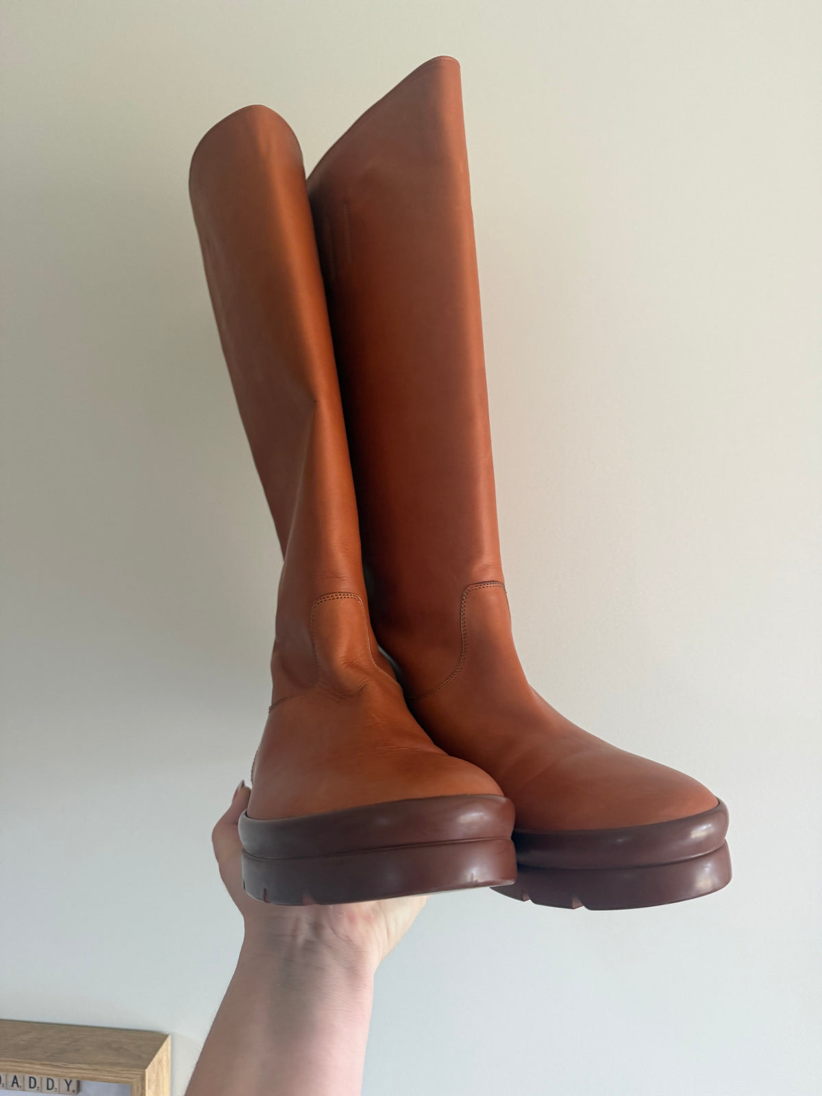THE ROW Billie Boot – Saddle Brown – Size 39.5