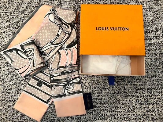 LOUIS VUITTON Monogram Trunks Bandeau – Pink