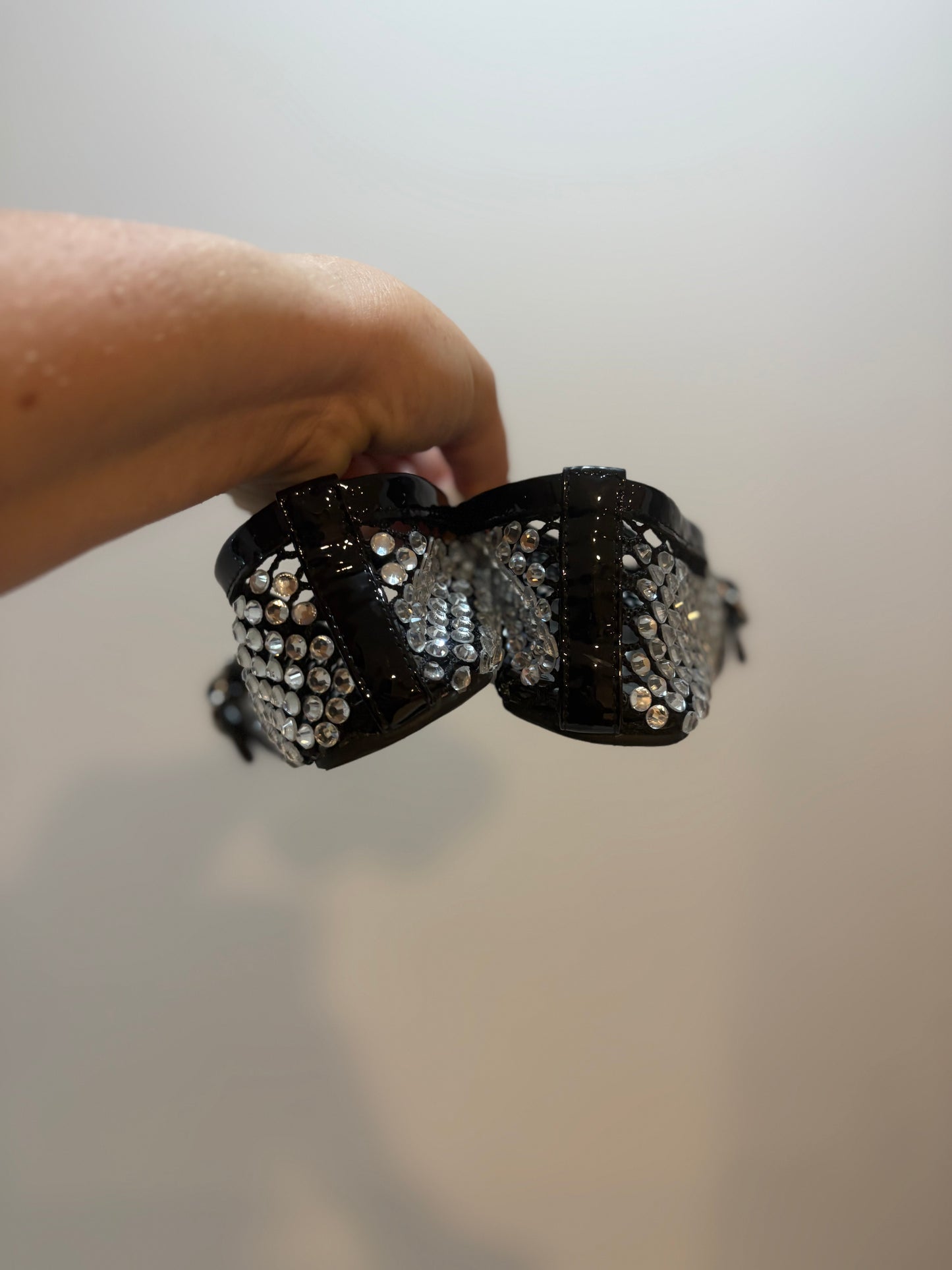 Alaïa Crystal Embellished Mary Jane Flats – NEW