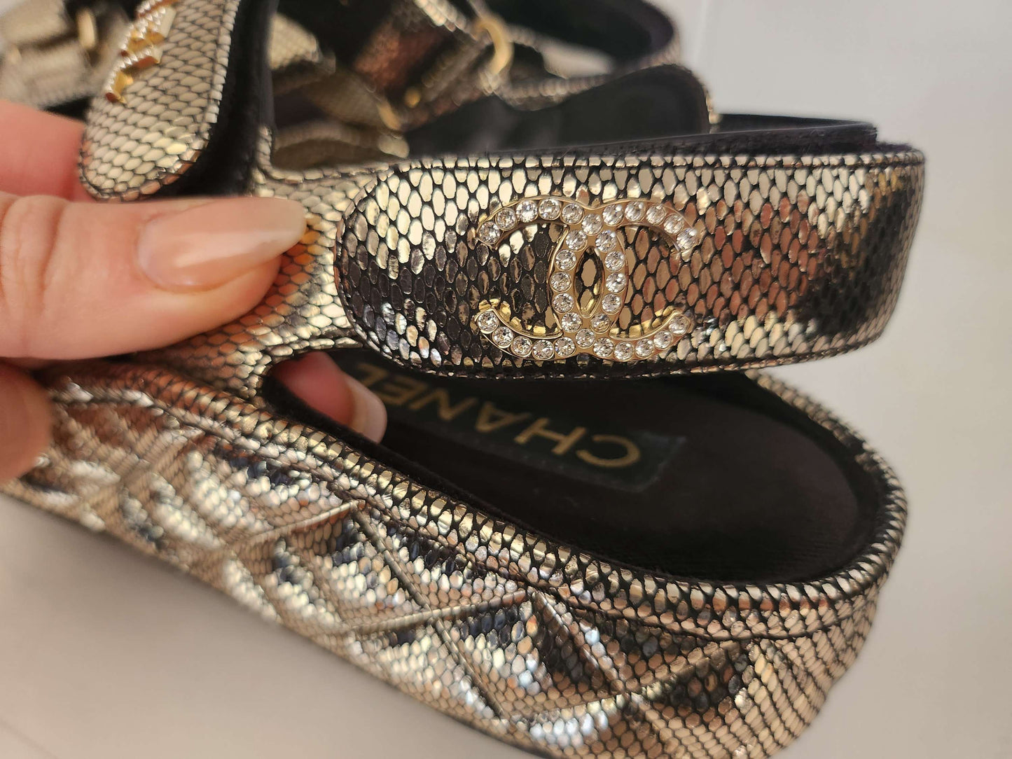 Chanel Dad Sandals like NEW image 5