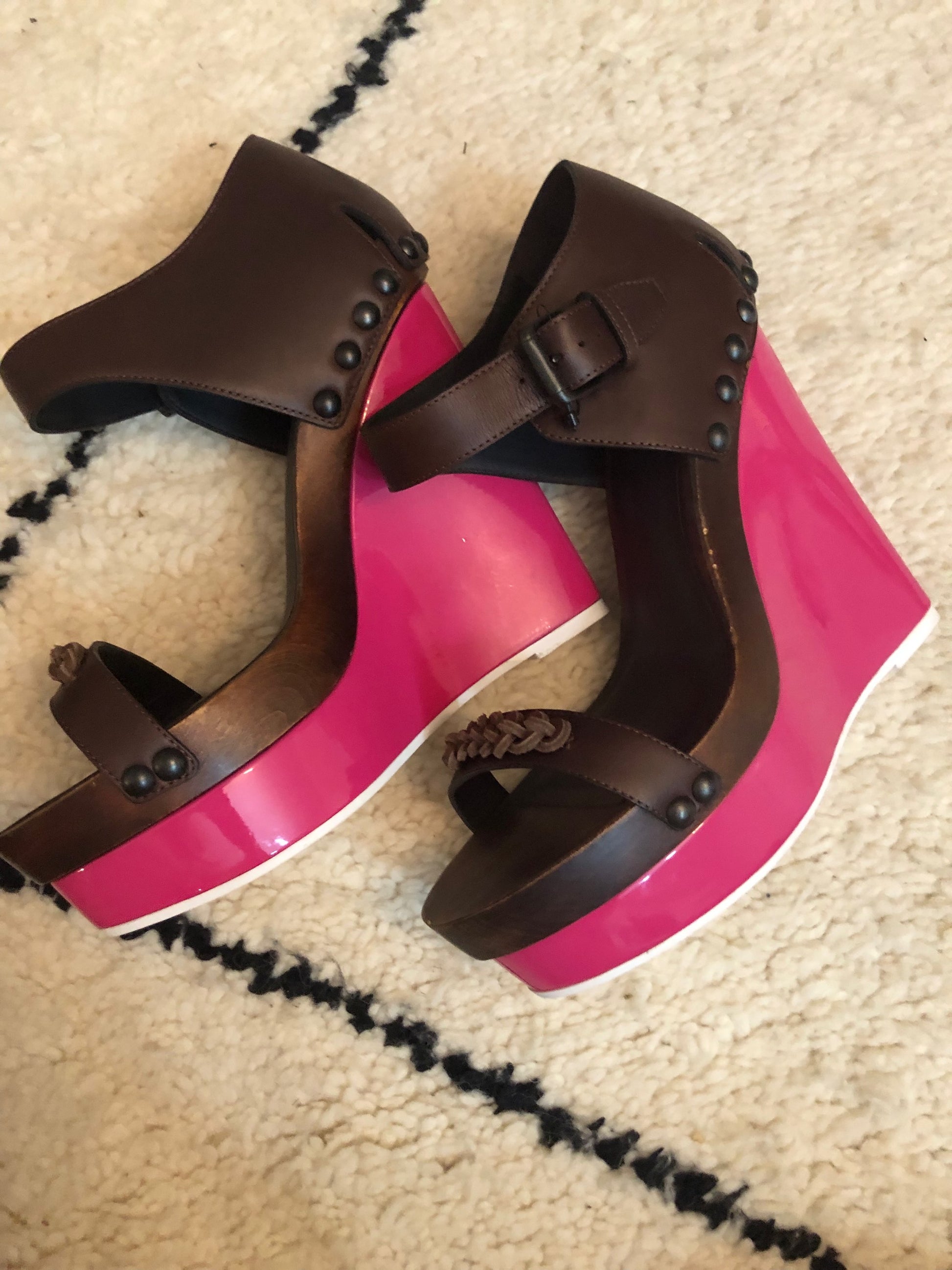 Bottega vaneta wooden sole heels like new  image 5