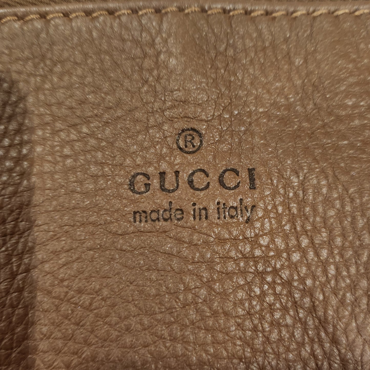Gucci chestnut oversized shoulder bag image 1