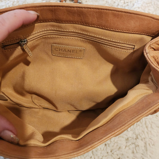 Chanel Medium Chain Around  Bag Tan image 1