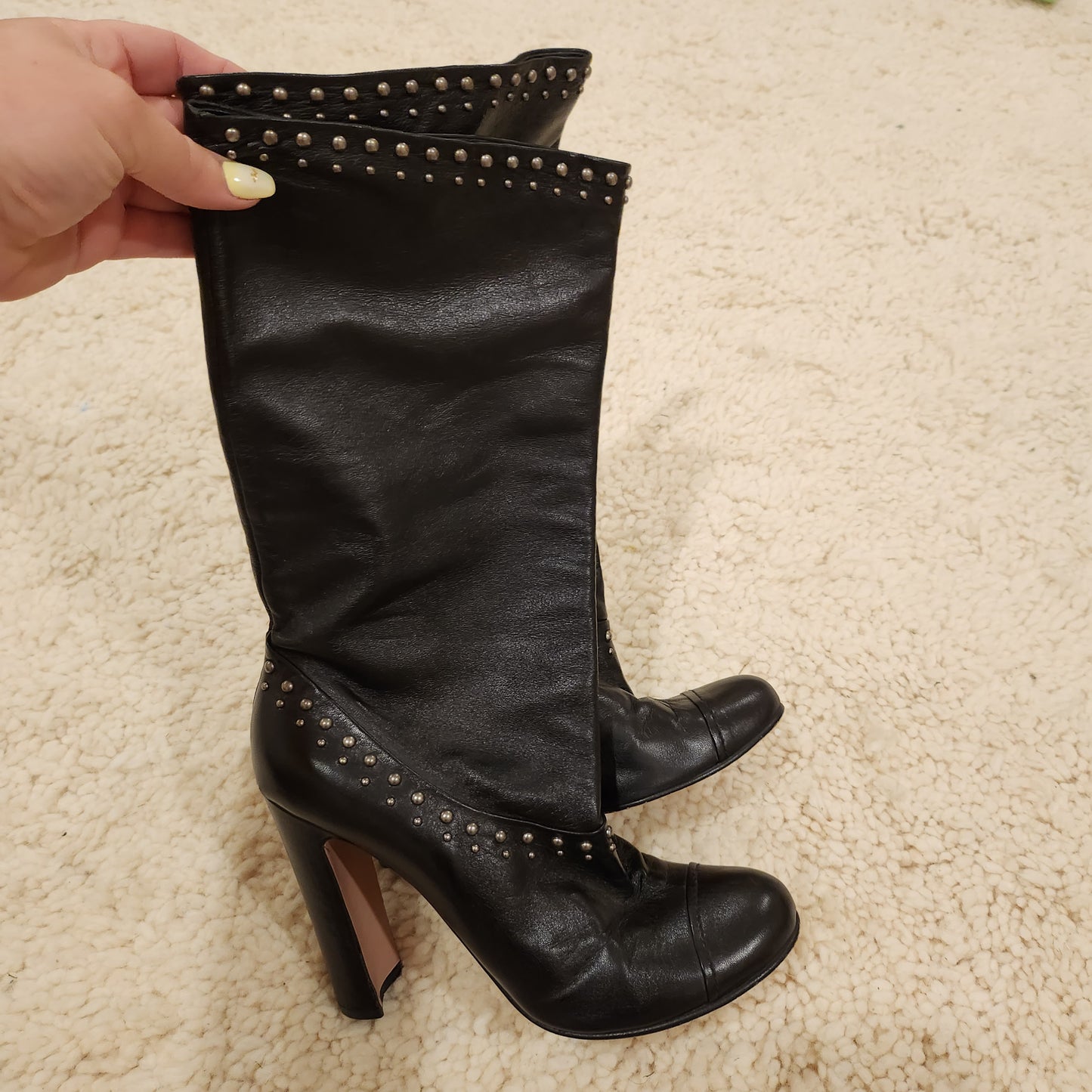 Prada soft  leather boots  image 2