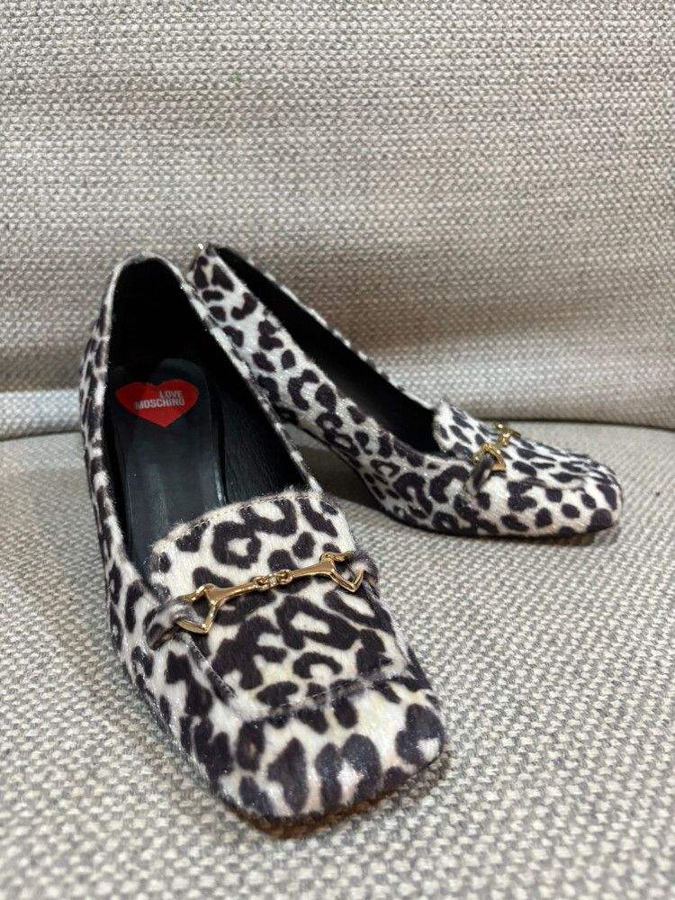 ?? Love Moschino Leopard Print Heels – Made in Italy – EU 38