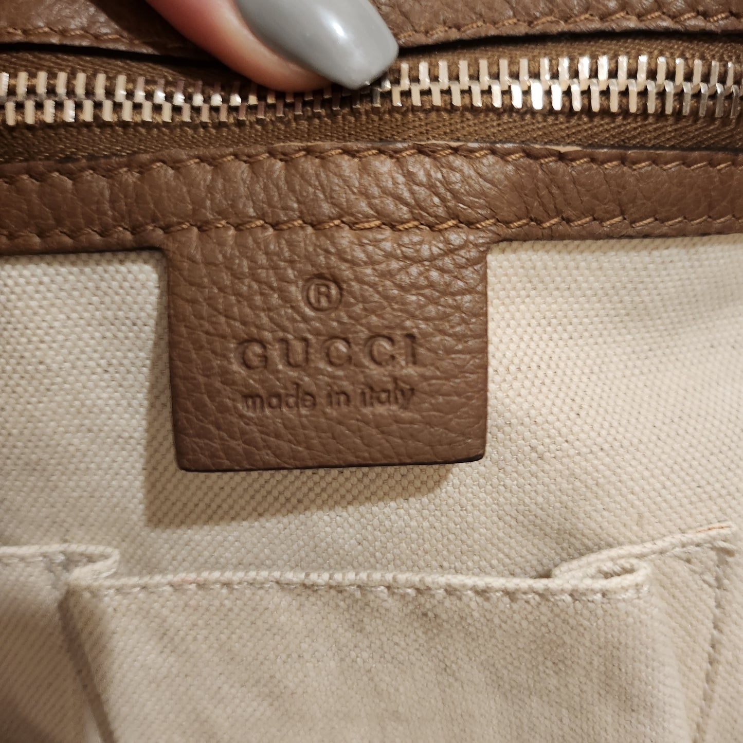 Gucci chestnut oversized shoulder bag image 5