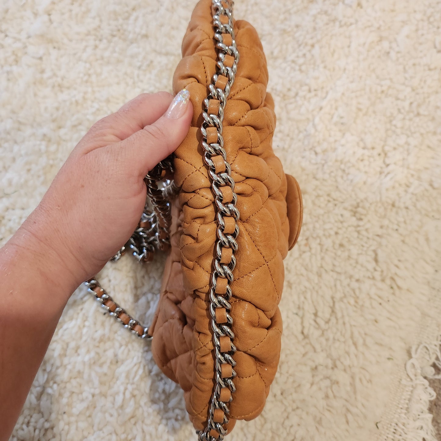 Chanel Medium Chain Around  Bag Tan image 5