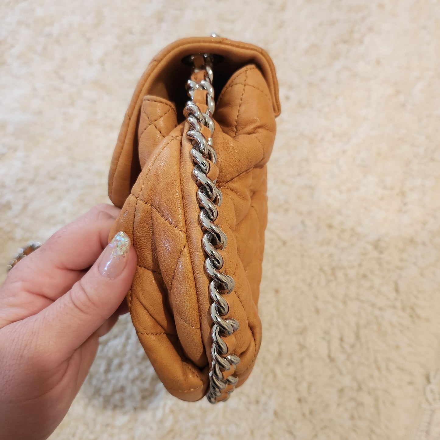 Chanel Medium Chain Around  Bag Tan image 4